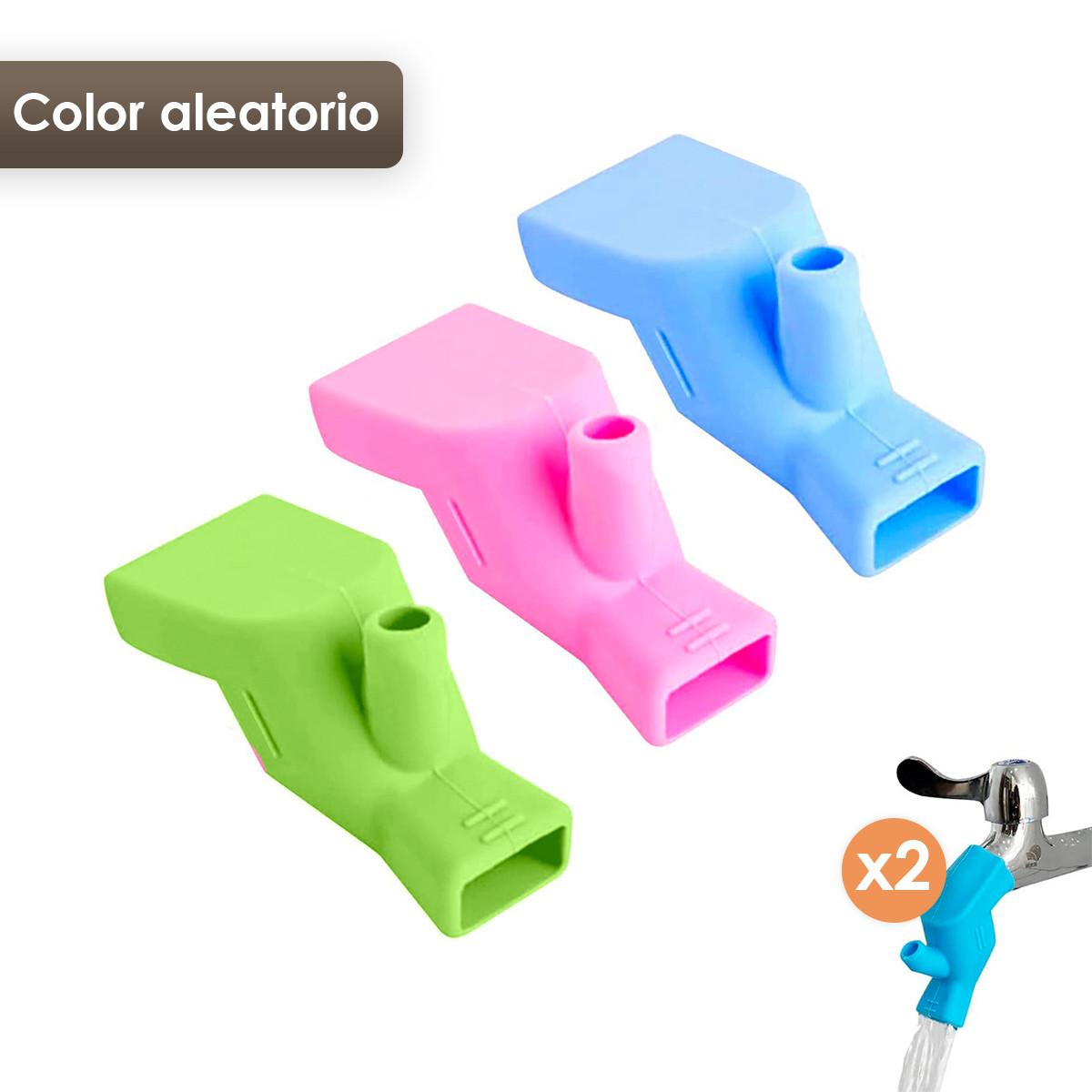 Miniatura 7 de Extensor De Grifo X2 Silicona Fil1